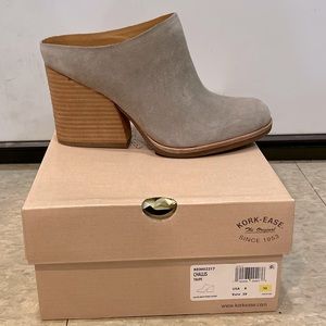 Kork-Ease Challis Mule Taupe Suede Women Size 8